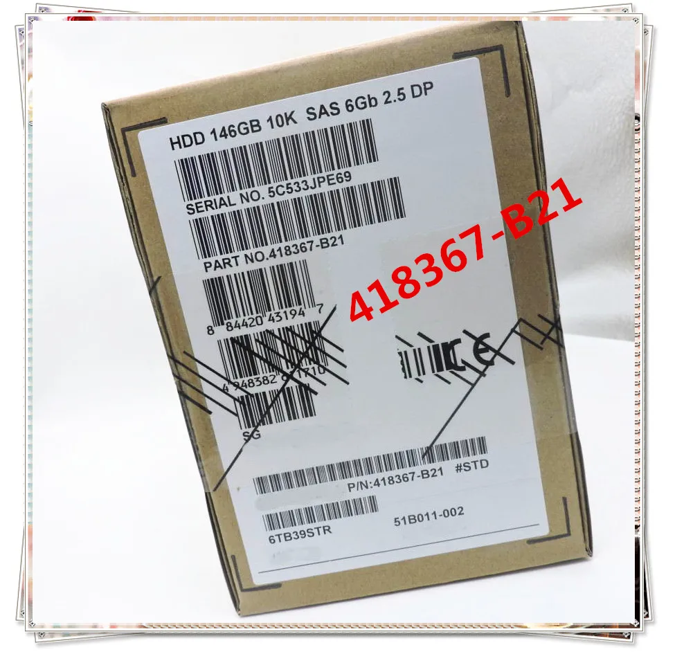 

New original in box 418367-B21 418399-001 146G SAS 2.5 DL380G5 1 year warranty