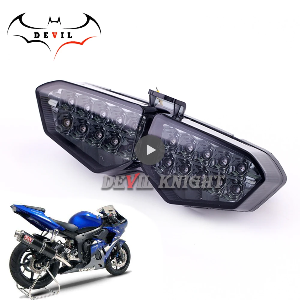 

For Yamaha YZF R6 2003 2004 2005 Rear Tail Light Brake Turn Signals Integrated LED Light Motorcycle Accessories Motorcycle light
