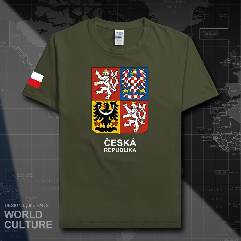 Czech Republic Czechia men t shirts 2018 jerseys nation team tshirt 100% cotton t-shirt sporting clothing tees country CZE 20