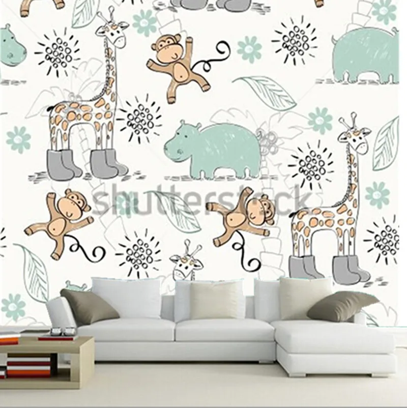 Custom 3D murals,Sweet babies doodle  pattern. Babies background,living room sofa TV wall children bedroom wall paper