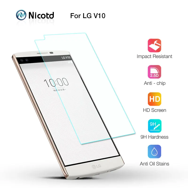 For LG V10 5.7 inch Screen Protector Tempered Glass For LG H960 H960A H960AR H960TR H960YK H961S H961N H962 H968 H900 H901 VS99