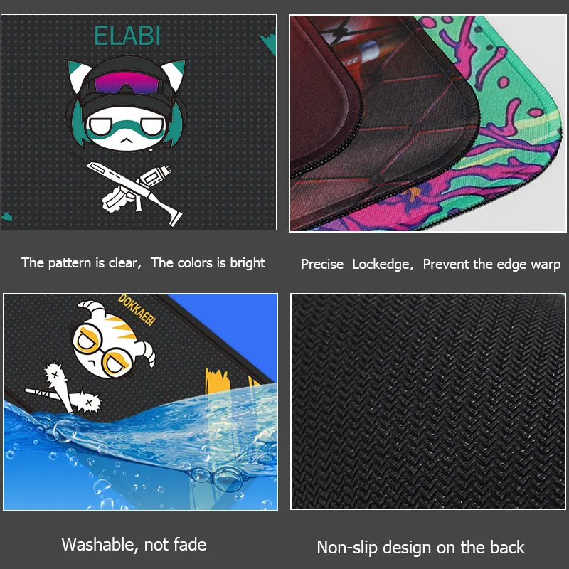 Simpatico arcobaleno Six Siege 80x30cm gomma Super Large PC Mousepad Gamer Gaming Mouse pad XL scrivania tastiera Mat per Computer portatile