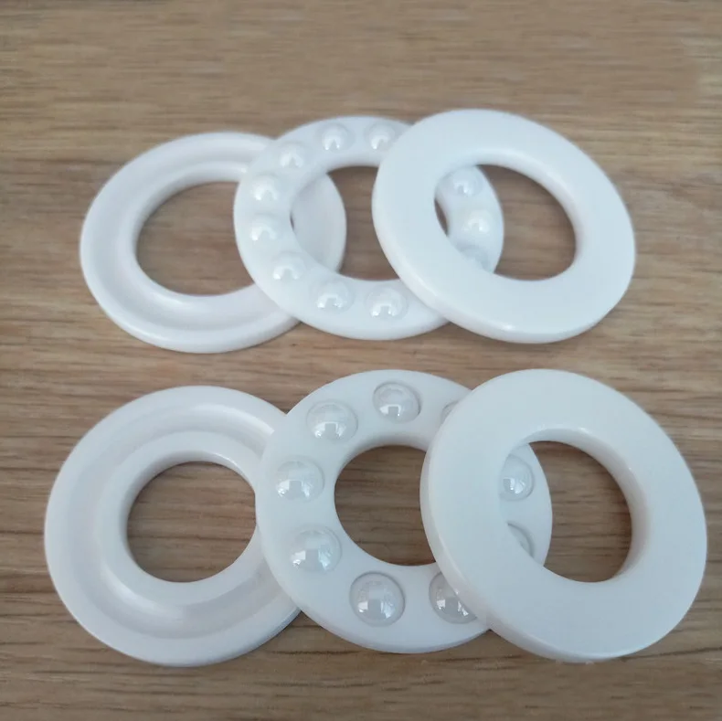 2pcs/lot 51109 51110 51111 51112 ZrO2 full ceramic Axial Ball Thrust Bearing 45x65x14 50x70x14 55x78x16 60x85x17 mm