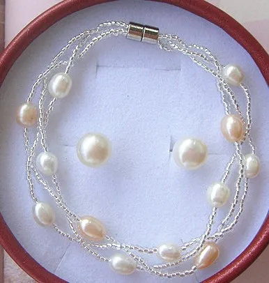 

Wholesale Fashion Real Freshwater Pearl Jewelry Set, Bridal Jewellery Set, Exquisite Bridal Wedding Jewelry Set Accessory