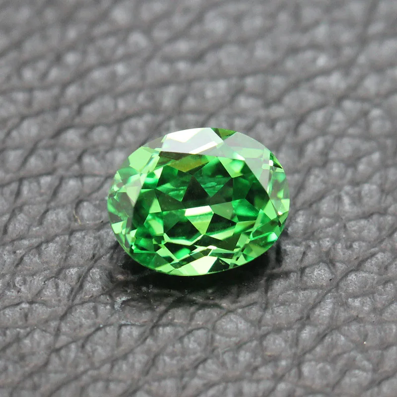 

Tsavorite green garnet faceted created gemstone beads for jewelry making DIY gem stone loose gemstones AAA top quality