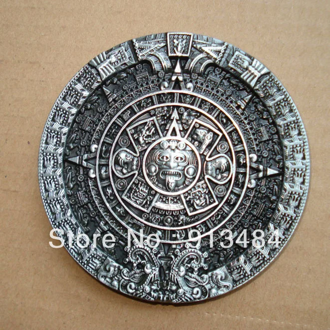 New belt buckle JF-B311 AZTEC CALENDAR BELT BUCKLE