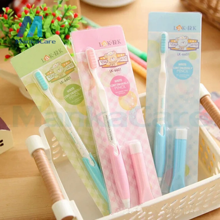 

15 sets of creative stationery toothpaste / toothbrush modeling automatic pencil 0.5mm pencil to write constantly good