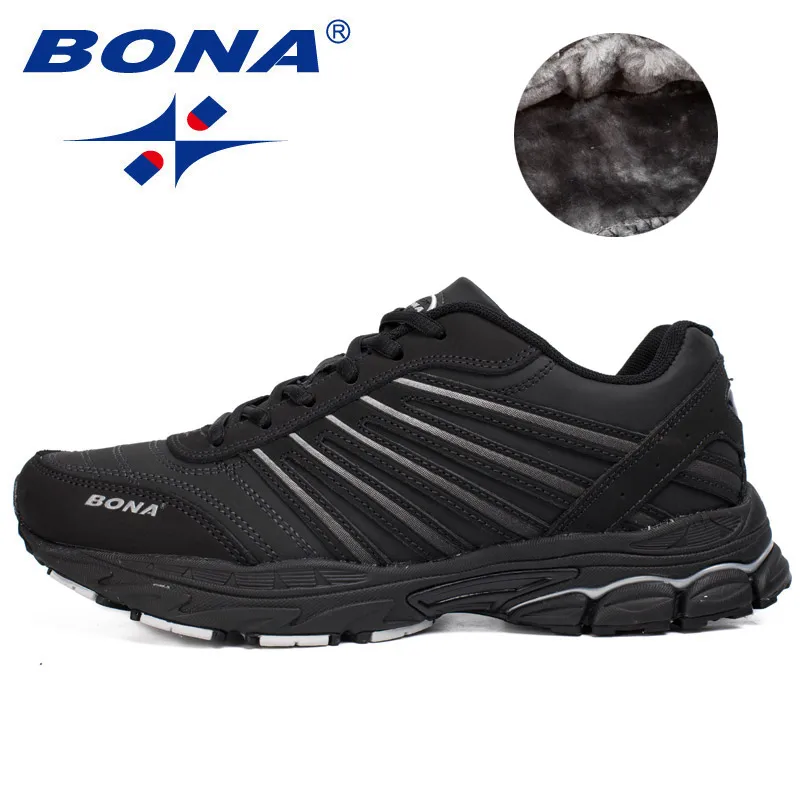BONA New Excellent Style Men Running Shoes Lace Up Athletic Shoes Outdoor Walking Shoes Men Comfortable Sneakers Free Shipping