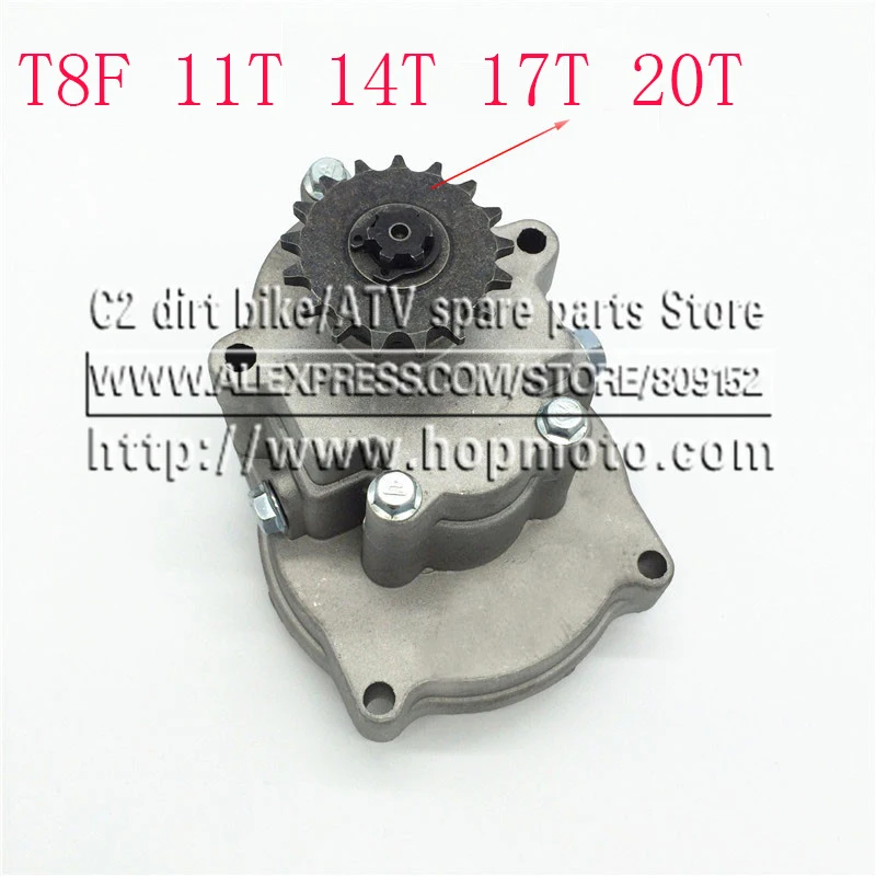 T8F 11T 14T 17T 20T Tooth Clutch Drum Gear Box Sprocket 33cc 43cc 49cc Ty Rod II Go Kart Mini Moto Dirt Bike Scooter Xtreme