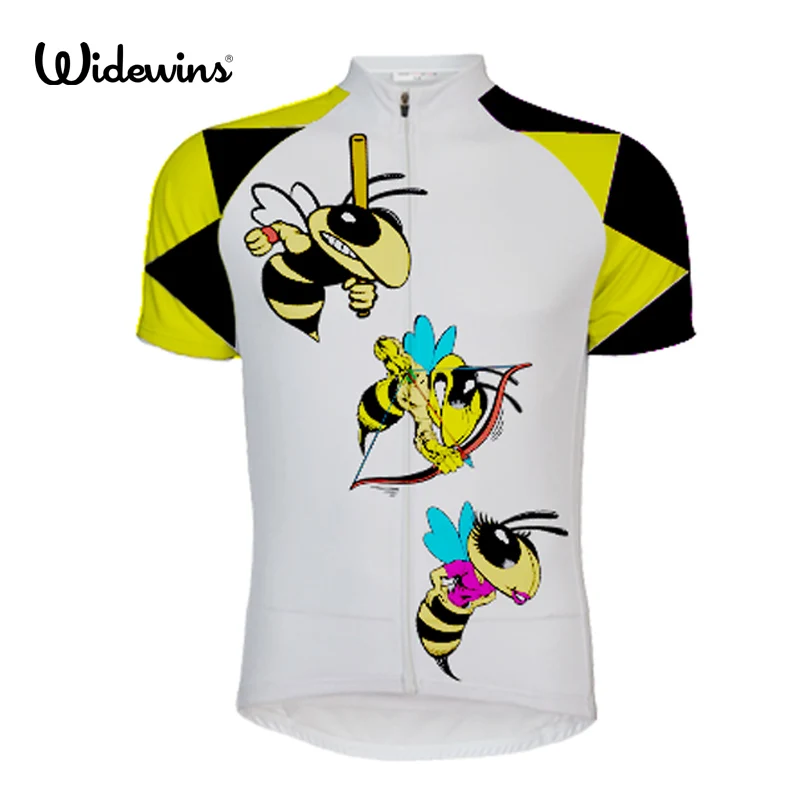 

widewins girl Little bee Cycling Jersey Short Sleeve Racing Shirt Women Cycling Clothing Pro MTB Little bee Bike Riding 7144