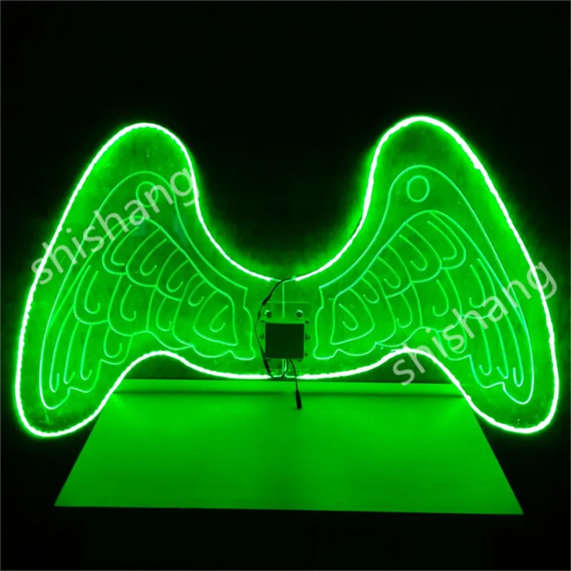 CY06 Colorful Christmas butterfly ballroom dance wings belly event dress LED luminous glowing dj festivals costumes bar supplies