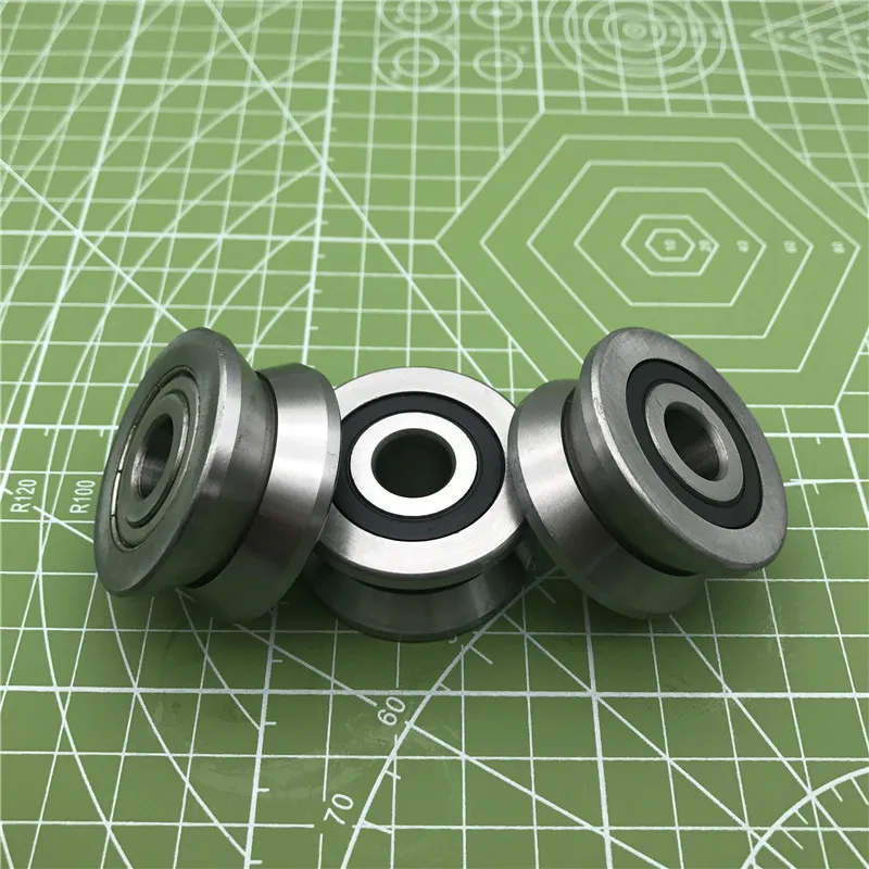 2025 Rolamentos Free Shipping Lv201 V Groove Deep Ball Bearing 12x41x20mm Traces Walking Guide Rail Bearings Abec3