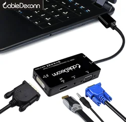 Da hdmi a hdmi vag dvi 3.5mmjack audio con adattatore di alimentazione micro USB per monitor per computer con scheda Video portatile