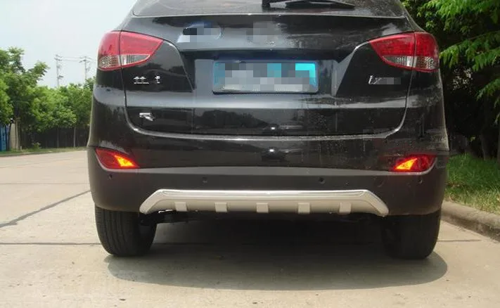 for hyundai IX35 2010-2013 Auto parts ABS front and rear Bumper Protector Skid Plate cover