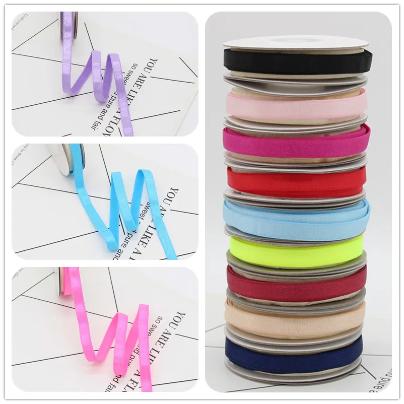 10mm high stretch glossy elastic ribbon for hair garment bra strap accessories