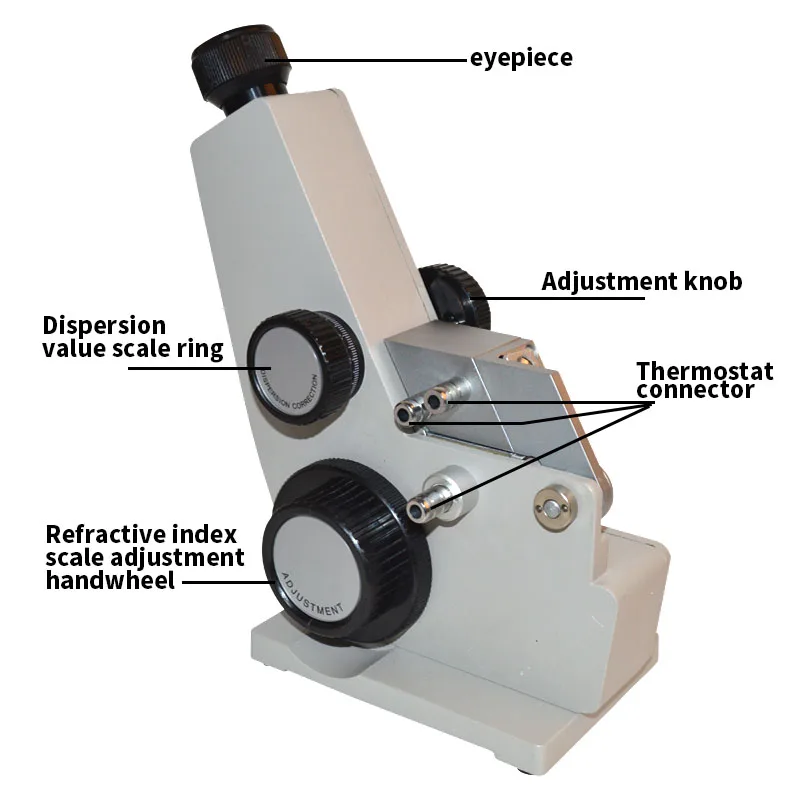 Abbe rifrattometro 2WAJ monocromatico rifrattometro digitale brix rifrattometro ottico di Laboratorio attrezzature 1 pc