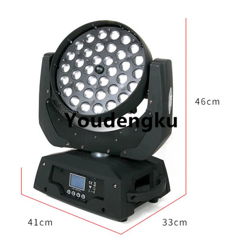 12pcs 36 x 18w 6in1 RGBWAUV wash zoom moving head led MAC rgbwa uv led moving head stage light