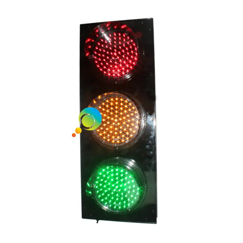 200mm New design aluminum housing portable LED signal red green yellow traffic light