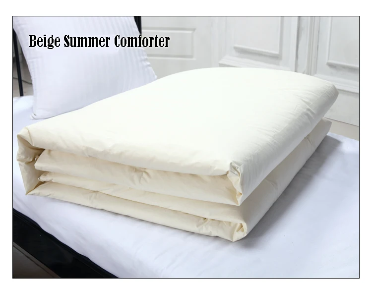 100%White Goose Down Comforter Duvet dekbed Summer Doona Quilted Blanket king queen twin full Quilt Cotton capa edredons inverno