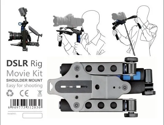 DSLR Rig Movie Kit Shoulder Mount Holder Easy For Shooting Camera / DV 6D 5D Mark III 5DIV 6D D810 D610 D700 D800