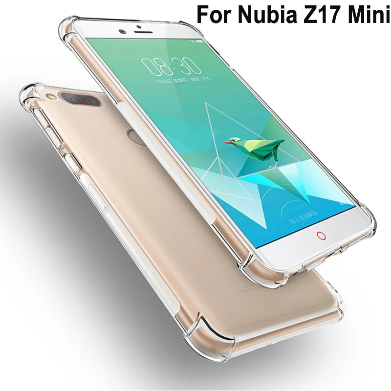 Coque For Nubia Z17 Mini S Case Capa Soft Transparent TPU Airbag drop Cover Phone Cases For Nubia Z 17 Mini S  back shell