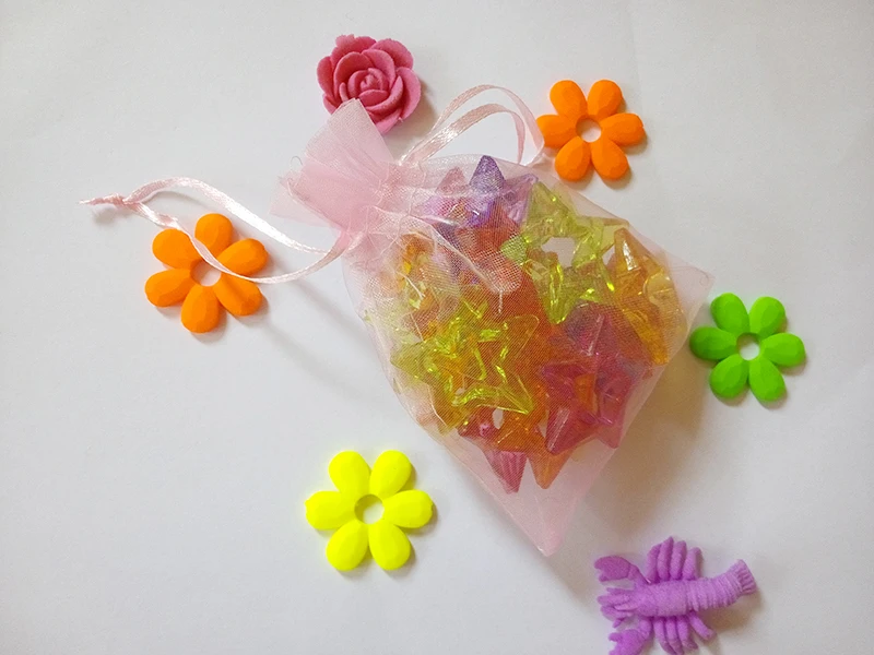 500Pcs 10*15ซม.สีชมพูOrganza Gift Bagกระเป๋าเครื่องประดับบรรจุภัณฑ์แสดงกระเป๋ากระเป๋าสตางค์สำหรับสร้อยข้อมือ/สร้อยคอ/พ.เส้นด้ายขนาดเล็กกระเป๋า