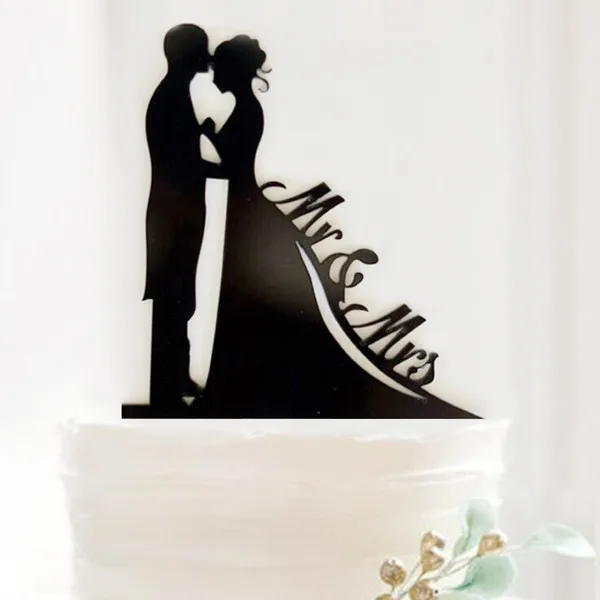 

Acrylic Wedding Cake Topper, Inserted Beautifully Decorated Cake Stand Topper