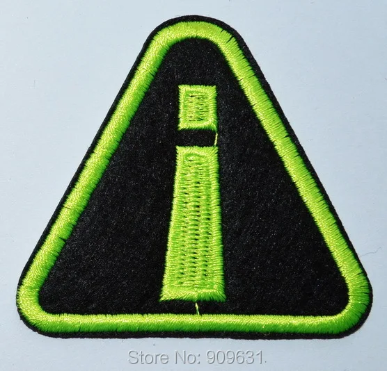 

Green sigh number embroidered Iron on Patch Shirt Bag Cap