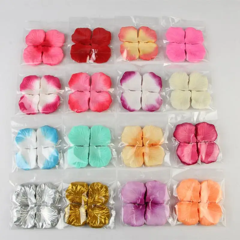 Hot 40 colors for choosing 500pcs Artificial Rose Petals petalas de rosas para casamento Wedding & Engagement Accessories R-03f