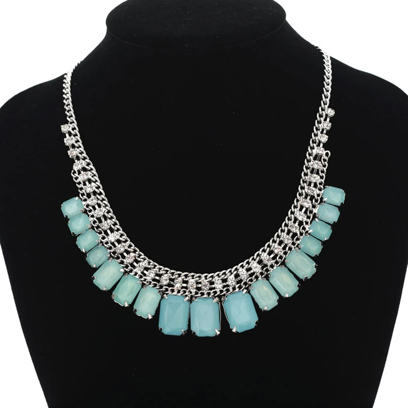 Necklaces Jewelry big crystal rhinestone necklace fashion jewelry for women party 102 #N070