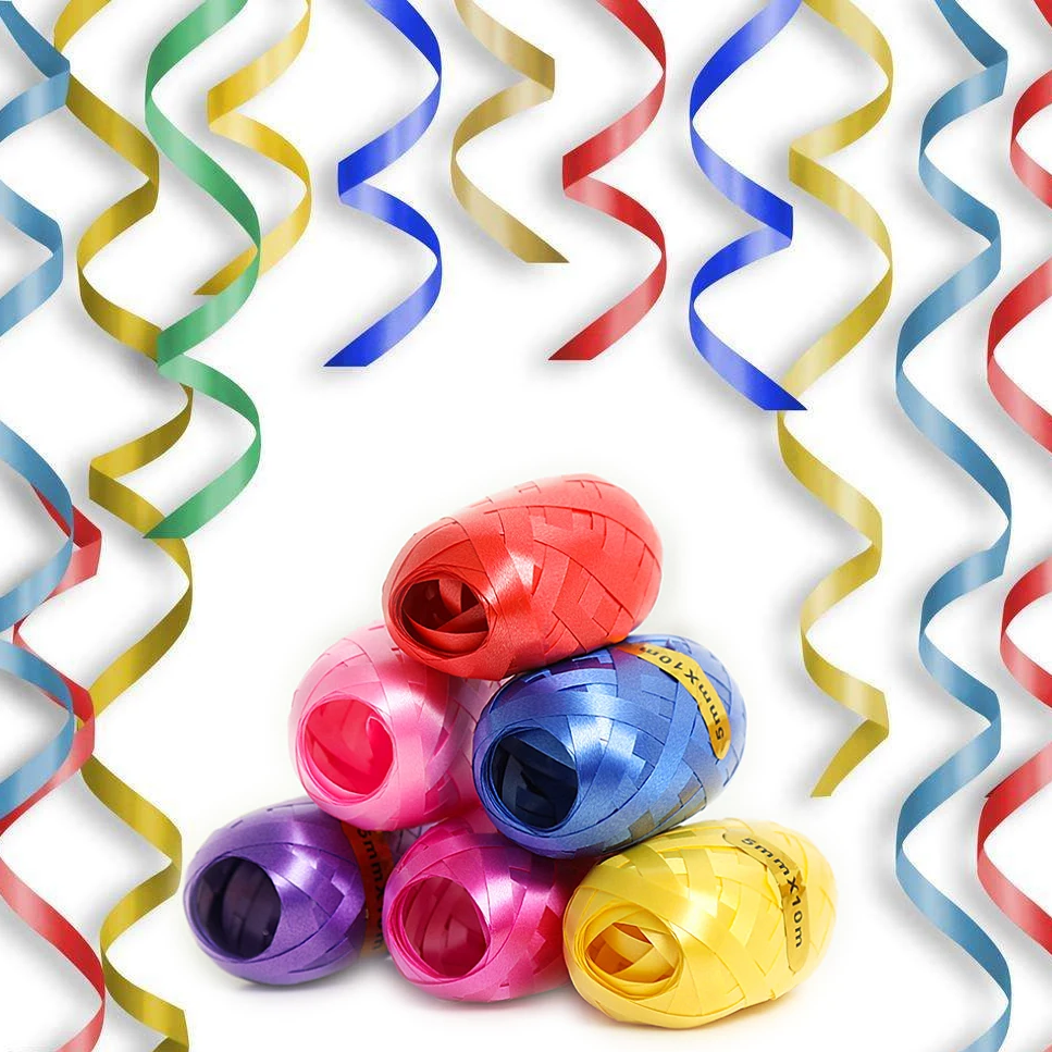 10m Balloon Ribbon Tie Rope Football Ribbon Birthday Party Decorations Kids Length 10m Wide and 0.5cm Balloon Accessories