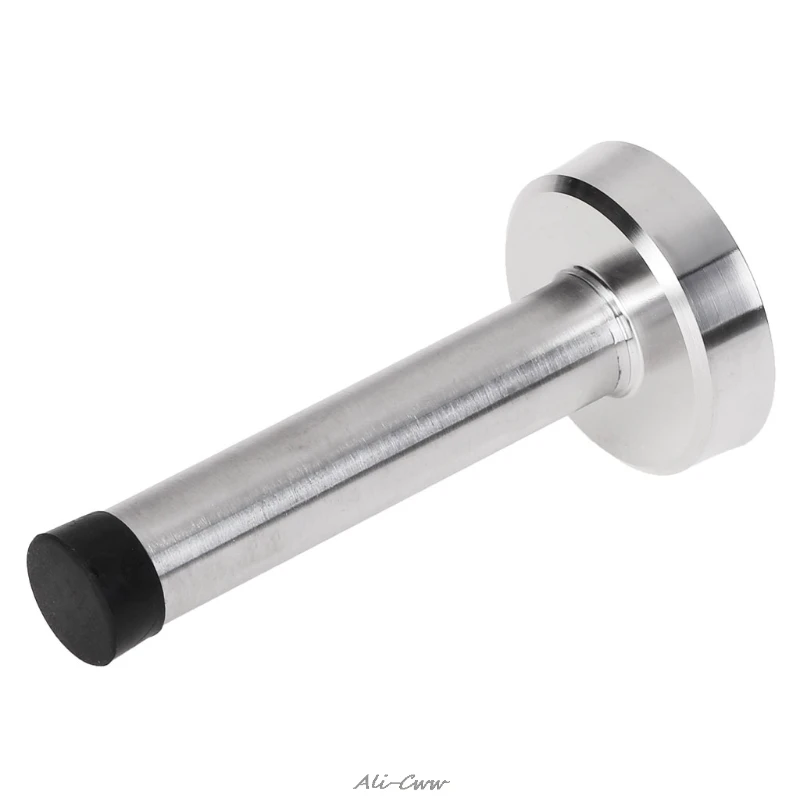 Door Stop Stopper Bumper Wall Mounted Protector Sound Dampening Stainless Steel A816