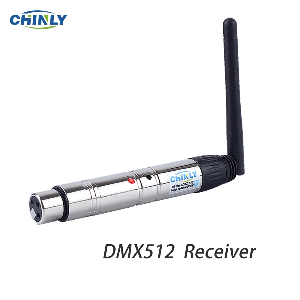 DMX512 Wireless 2.4G Transmitter Built-in Battery Receiver DMX Laser Lights Controller Stage Lighting Effect DMX Emissor US Spot