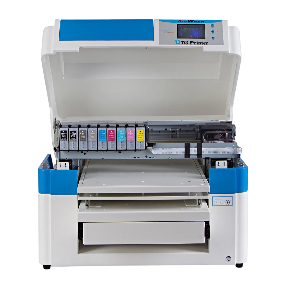 Cotton Fabric T Shirt Printing Machine A2 Size DTG Textile Inkjet Garment Printer HAIWN-T800