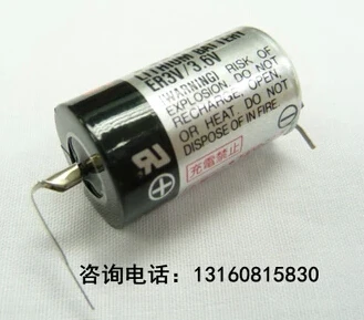 

HOT NEW ER3V/3.6V ER3V 3.6V 1/2AA PLC lithium battery Li-ion battery with leg