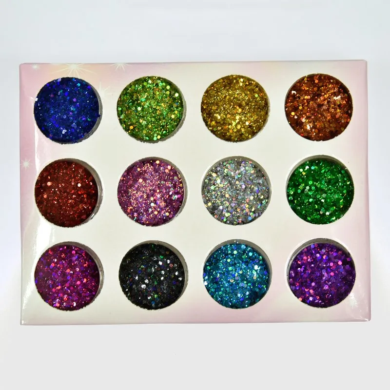 

Sofe's-12Pots Holo Laser Nail Sequins Glitter,Small Mix Nal Flakes Glitter DIY Decorations Holo Shiny Silver/Gold Glitter Sequin