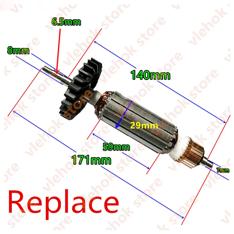 Armature Rotor for Dewalt DWE8100S DWE8100T DWE8110S N191434 Electric Hammer power tools accessories motor