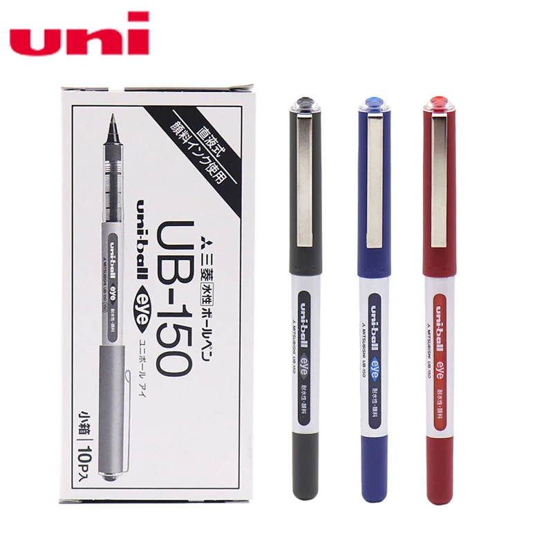 Mitsubishi Uni-ball Eye Micro Ub-150 Gel Ink Pen 0.5mm 6 Pcs/lot Black/Blue/Red Writing Supplies 2018