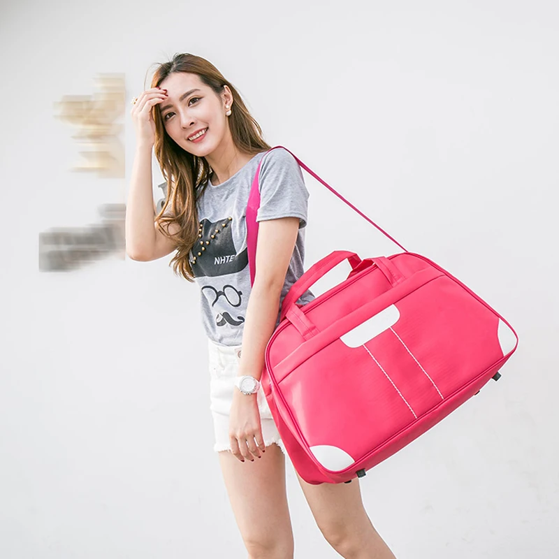 Neue Frauen Reisetasche Große Kapazität Wasserdichte Nylon Duffle Gepäck Schulter Tasche Weibliche Wochenende Taschen Multifunktionale Reise Tote