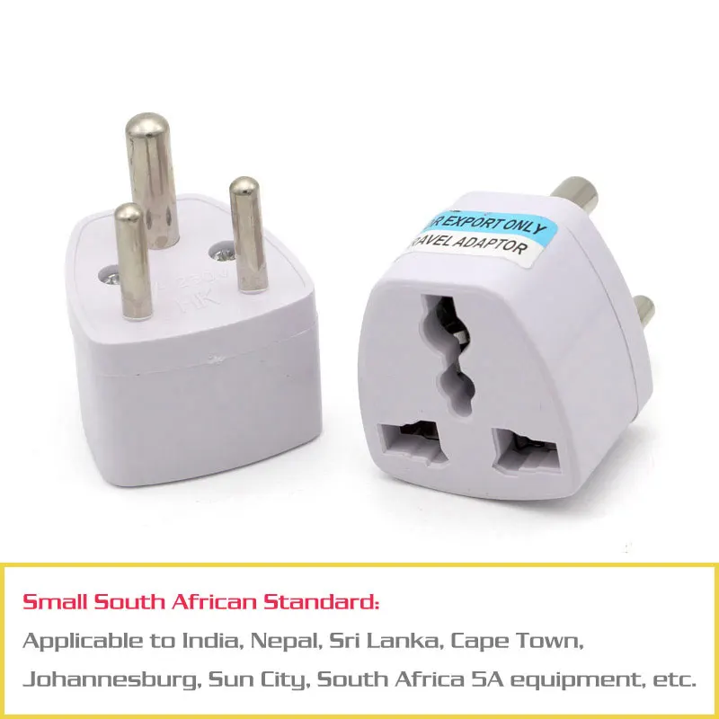 1PC 3ขา Universal UK/US/EU/AU ขนาดเล็กปลั๊กแอฟริกาใต้อินเดีย Travel Converter อะแดปเตอร์ AC Power ปลั๊กอะแดปเตอร์ Outlet