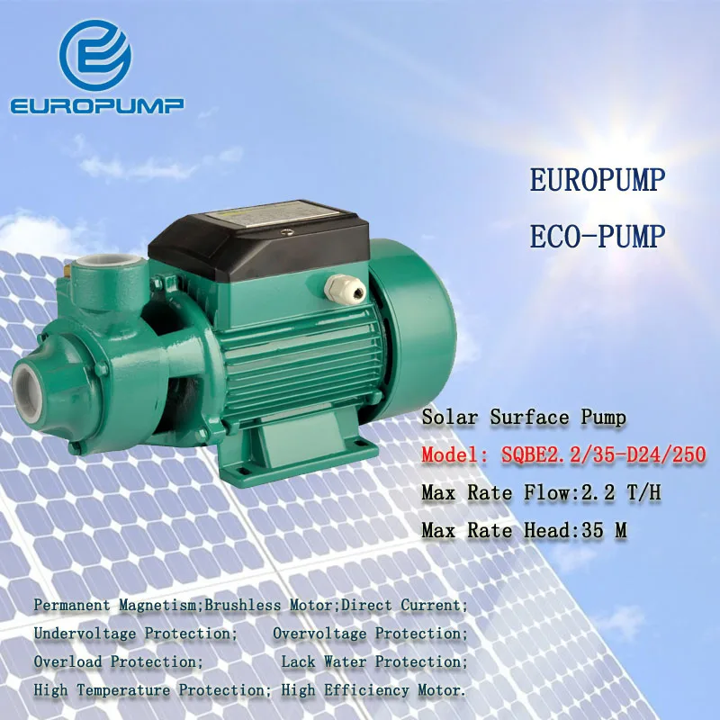 

EUROPUMP MODEL(SQBE2.2/35-D24/250) DHL FEDEX IE TNT Free Shipping Solar Water Pump Power High-Quality Single-Stage High Pressure