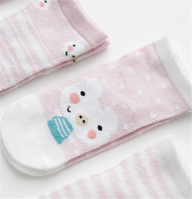 5 Paare/los Infant Baby Socken Für Mädchen Jungen Sommer Mesh Dünne Baby Socken Baumwolle Casual Druck Neugeborenen Kleinkind Junge Socke 0-24Month – Detail 11