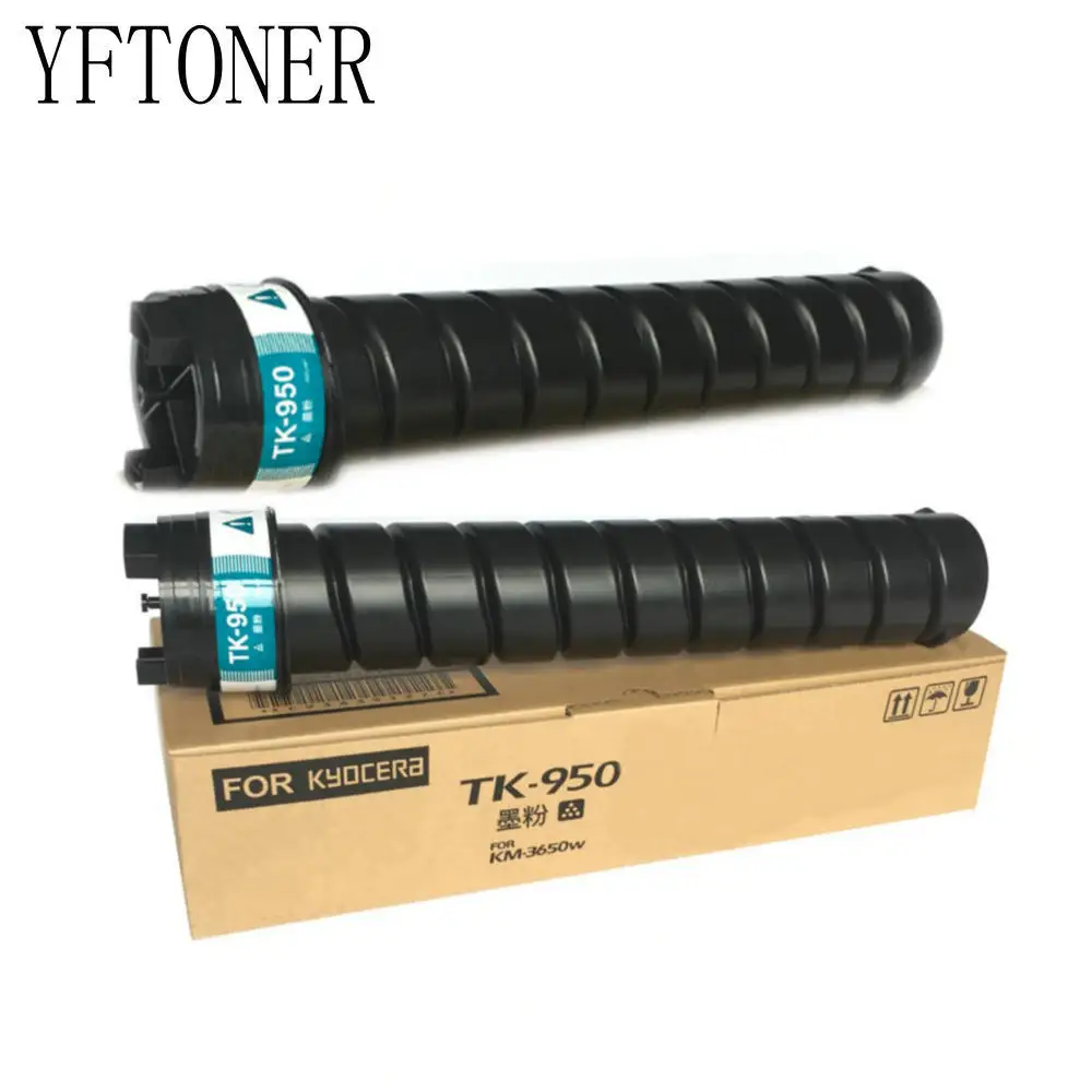

YFTONER 2PCS TK950 Black Toner Cartridge for Kyocera TK-950 KM-3650W Printer Powder