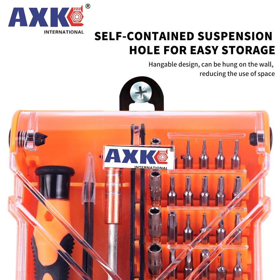 AXK 35 in 1 Screwdriver Set Home Useful Multi Tool Multi-Bit Tools Repair Torx Screw Driver Screwdrivers Kit Hand Tools