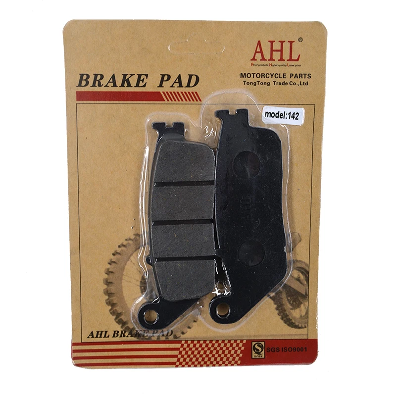 AHL 2 Pairs Motorcycle Brake Pads for HONDA NTV 650 NTV650 1988-1997 Revere Black Brake Disc Pad