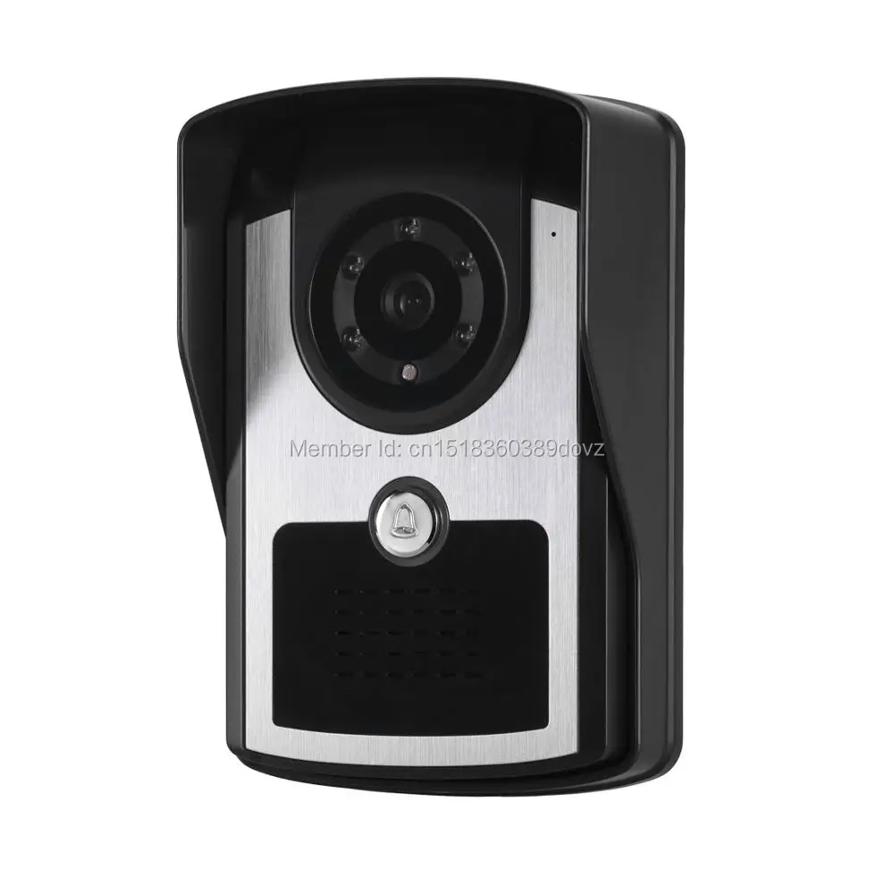 Intercom Accessories Night Vision Doorbell Phone Outdoor Camera Unit Metal Panel 700 Line HD 4-core Calbe