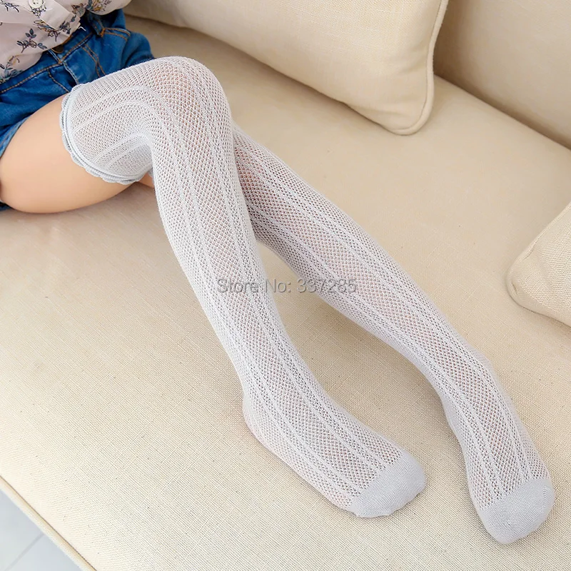 Summer Children mesh anti-mosquito socks baby girls kids Over Knee Socks princess Cartoon ankle short  Knee High Socks for child