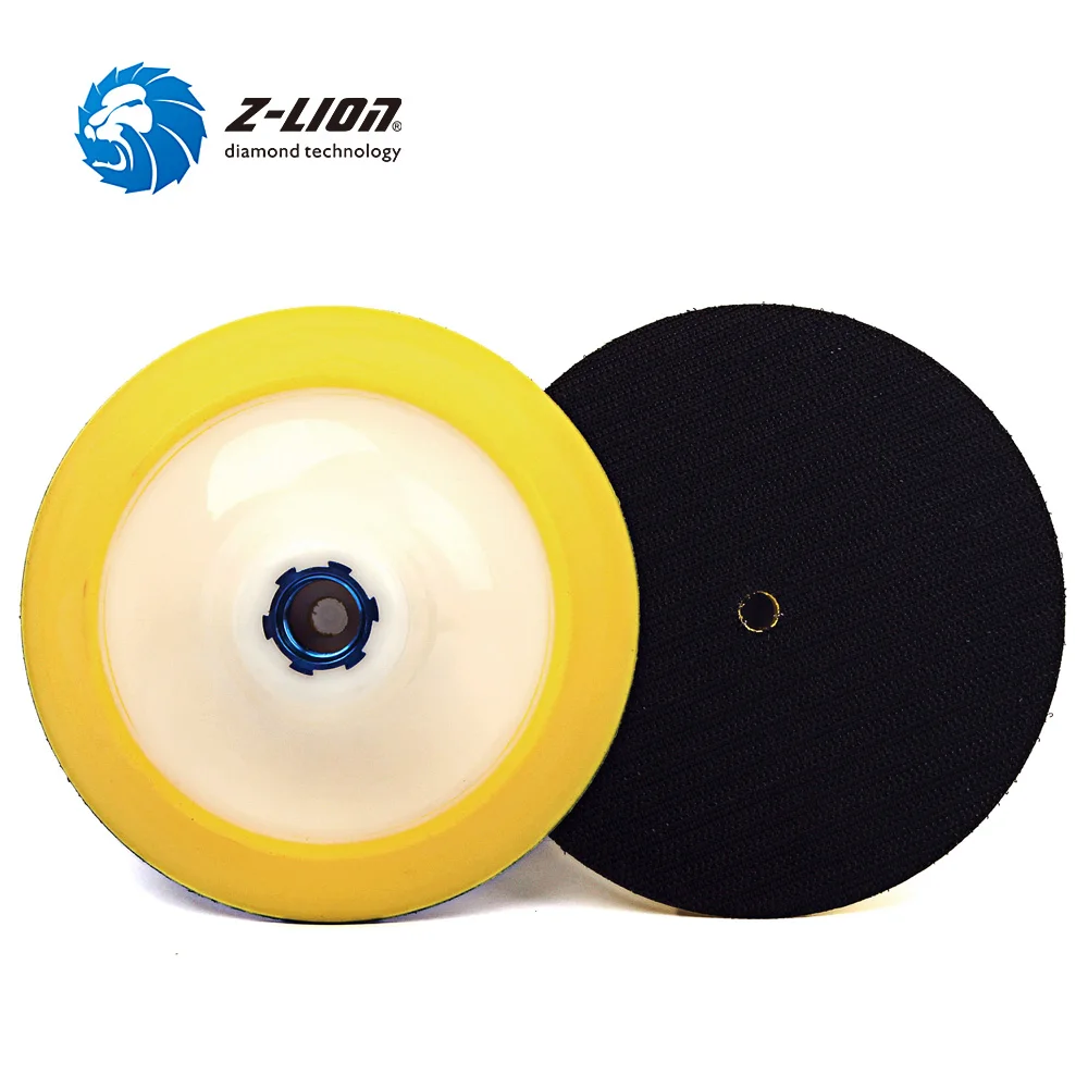 

Z-LION 5" 2pcs 5/8-11 Backing Plate Sponge Bonnet Backing Pad for Polisher Angle Grinder Car Polishing Tool Hook Loop Backer Pad