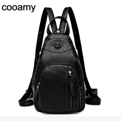 Frauen Mode Rucksäcke Schulter Schule Taschen für Teenager Mädchen Adrette Sackpack PU Leder Rucksack Weiblichen Rucksack