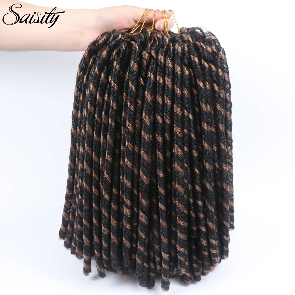 Saisity 14‘’Soft Locs Crochet Braids Xpressions Braiding Hair Faux Locs Crochet Jamaican Bounce Synthetic Extensions Hair